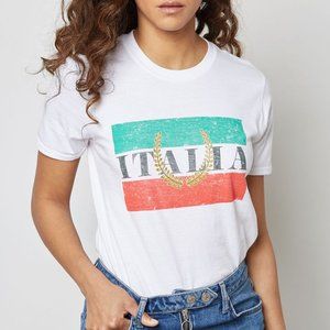 Topshop White Italia Graphic Tee